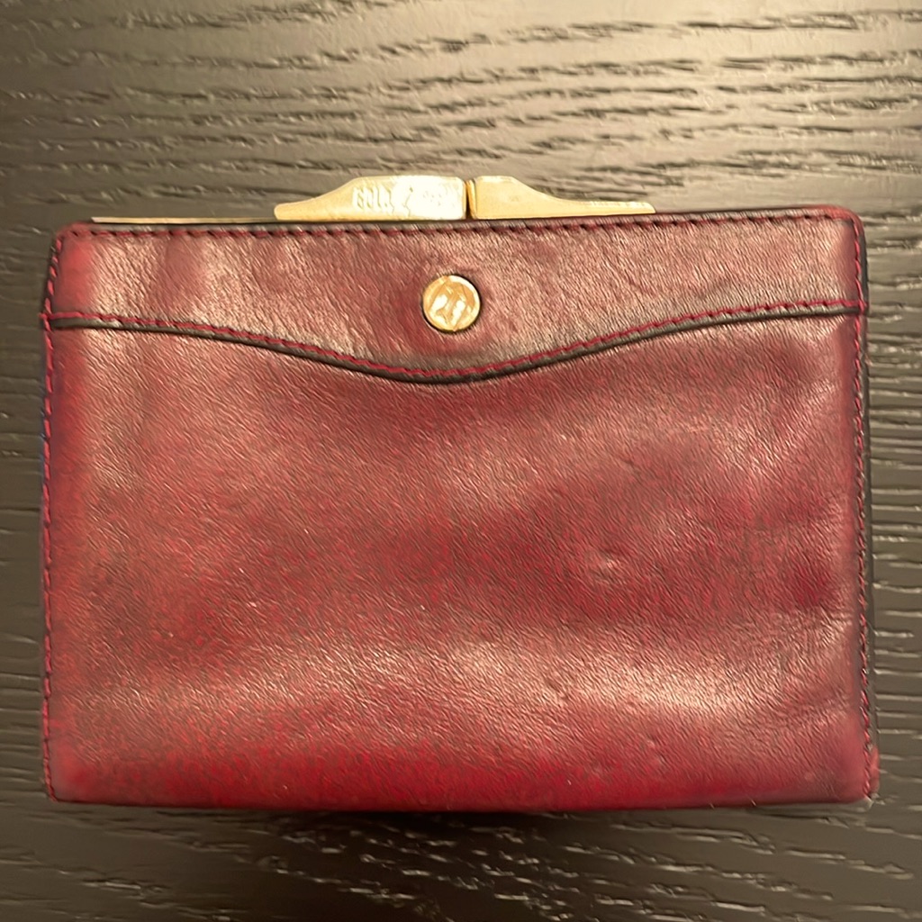 Gold Pfeil Wallet Vintage West Germany Burgundy Leather